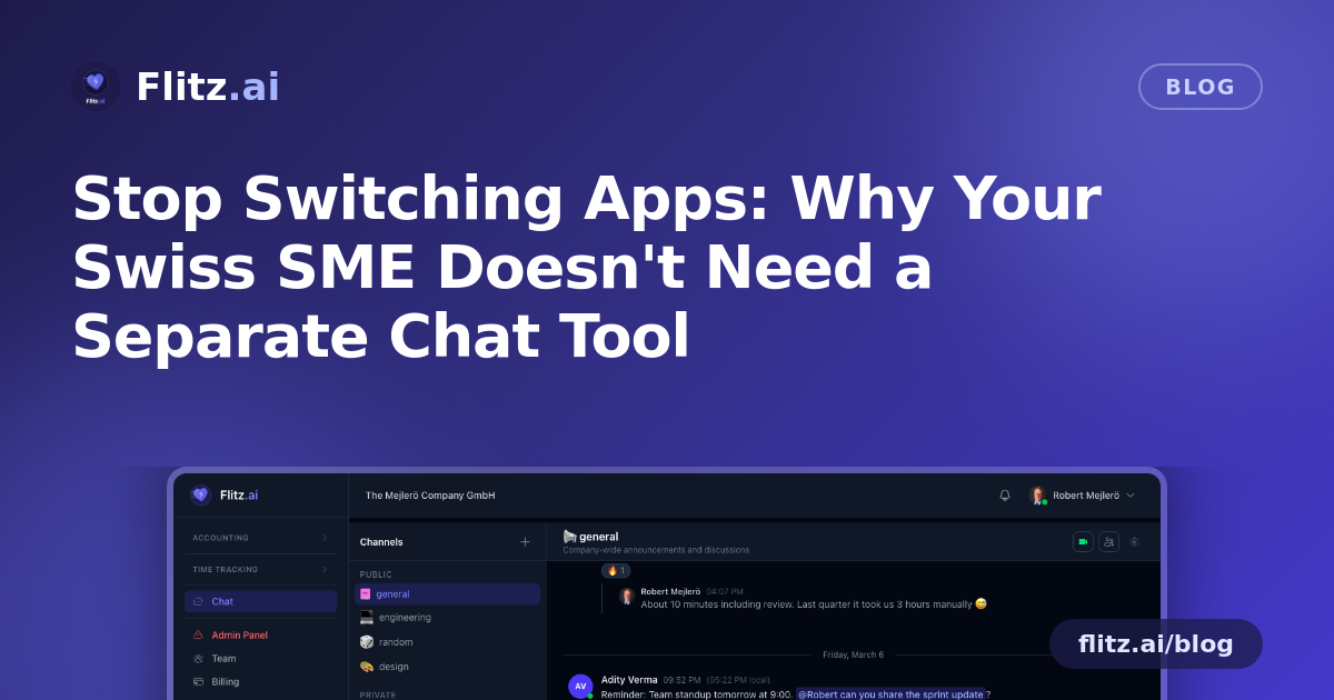 Stop Switching Apps: Why Your Swiss SME Doesn't Need a Separate Chat Tool