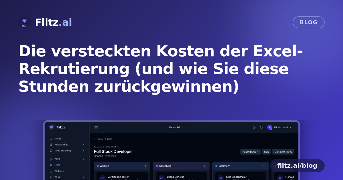 Die versteckten Kosten der Excel-Rekrutierung (und wie Sie diese Stunden zurückgewinnen)
