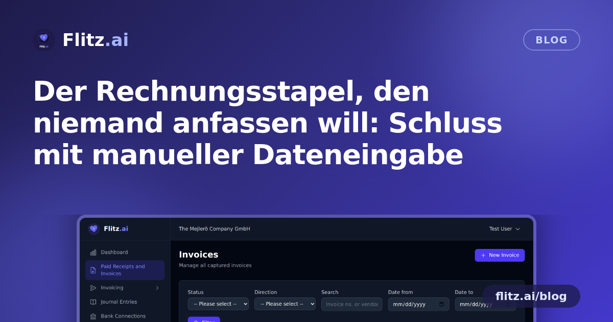 Der Rechnungsstapel, den niemand anfassen will: Schluss mit manueller Dateneingabe