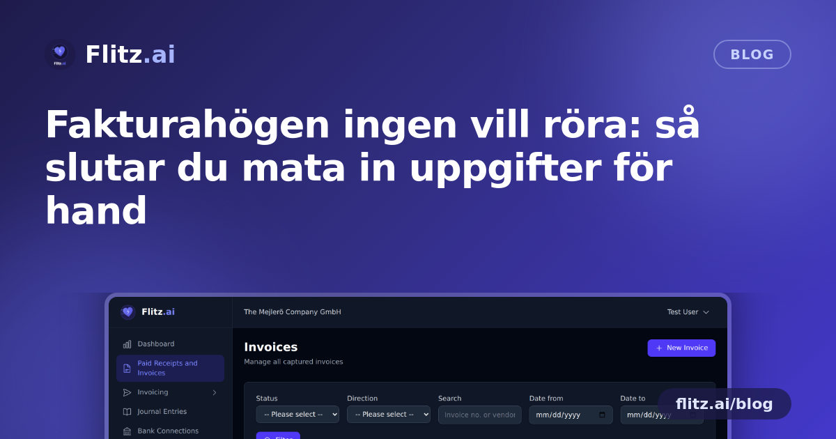 Fakturahögen ingen vill röra: så slutar du mata in uppgifter för hand