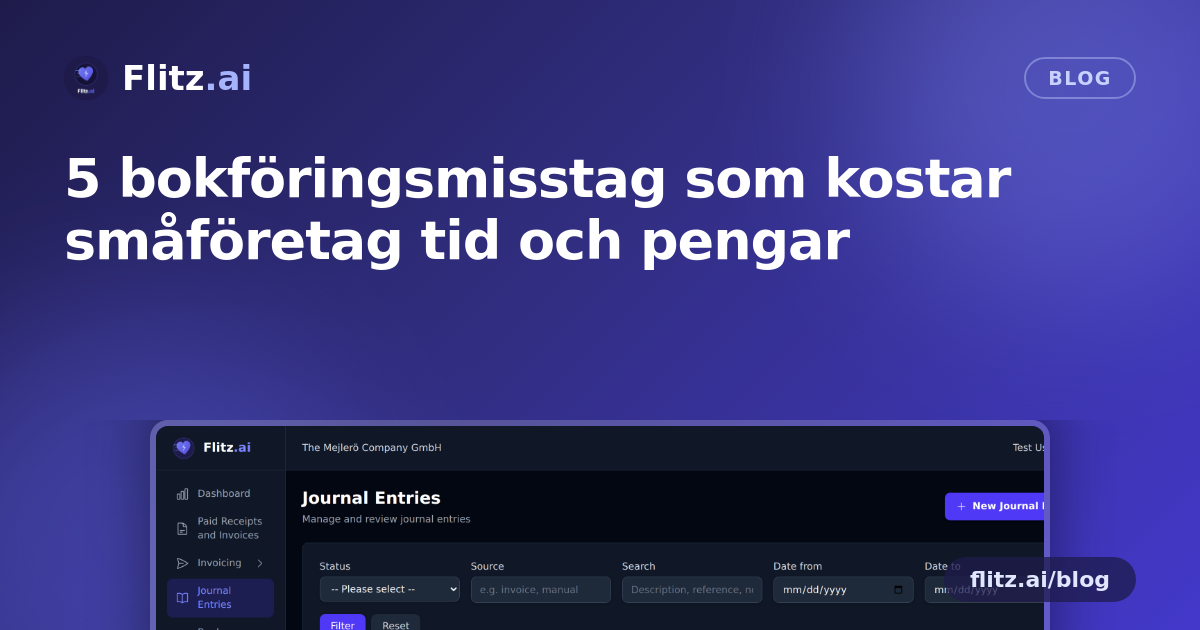 5 bokföringsmisstag som kostar småföretag tid och pengar