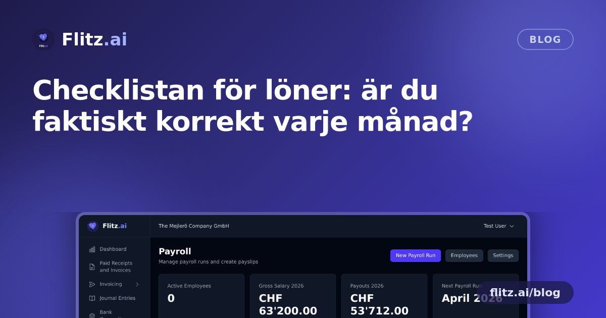 Checklistan för löner: är du faktiskt korrekt varje månad?
