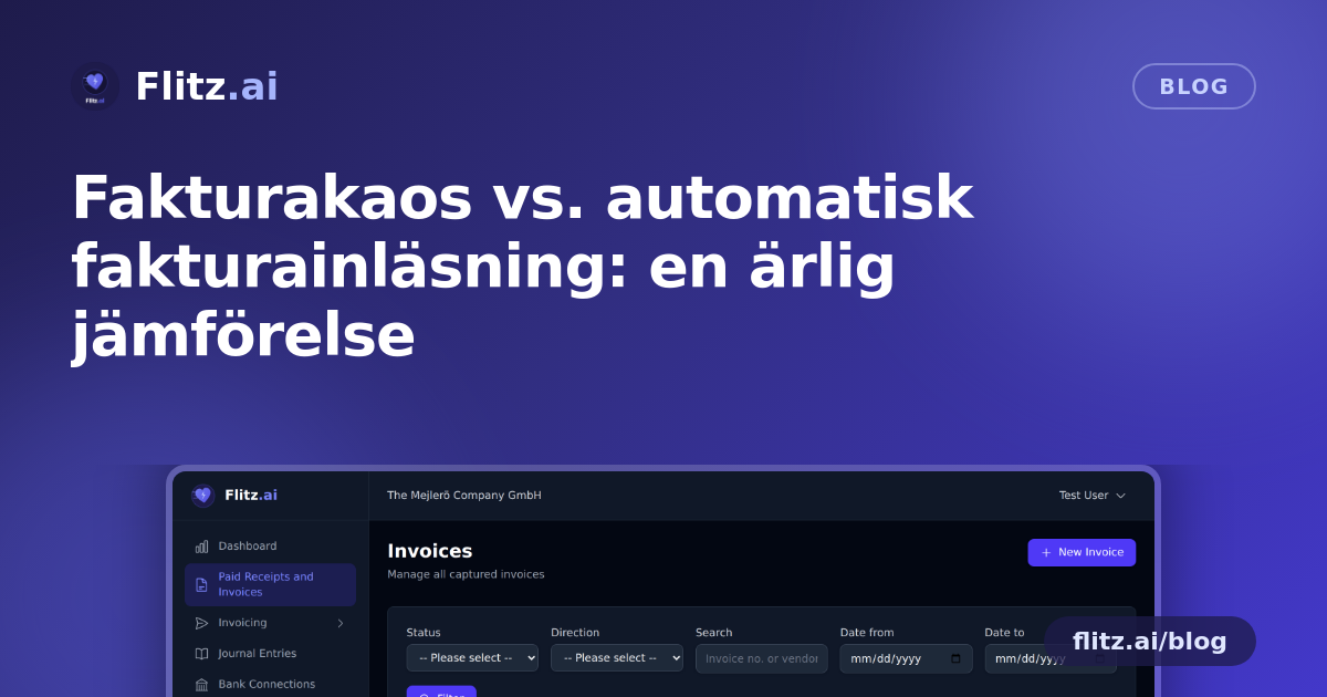 Fakturakaos vs. automatisk fakturainläsning: en ärlig jämförelse