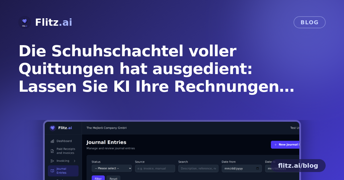 Die Schuhschachtel voller Quittungen hat ausgedient: Lassen Sie KI Ihre Rechnungen verbuchen