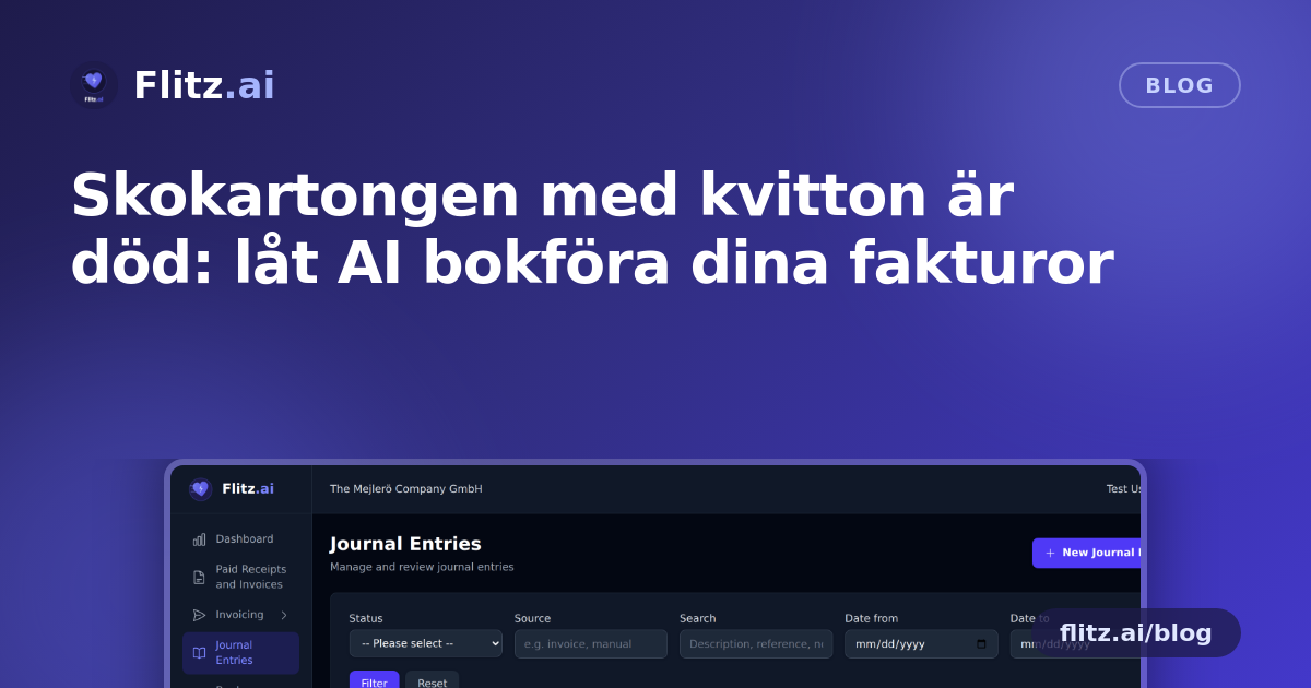 Skokartongen med kvitton är död: låt AI bokföra dina fakturor