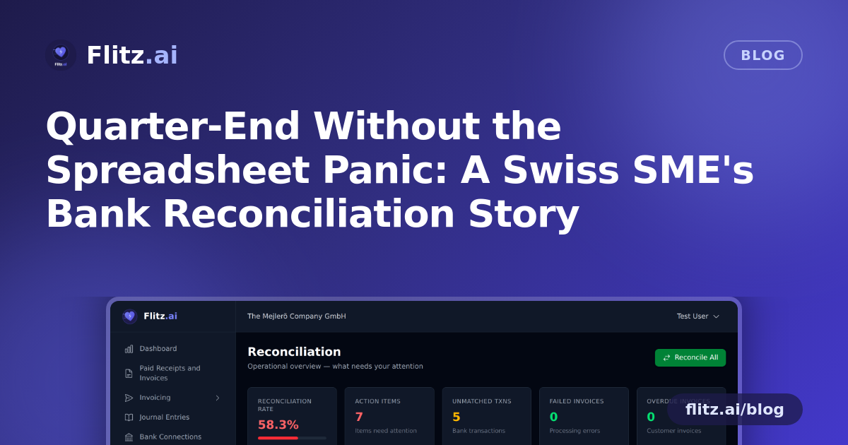 Quarter-End Without the Spreadsheet Panic: A Swiss SME's Bank Reconciliation Story