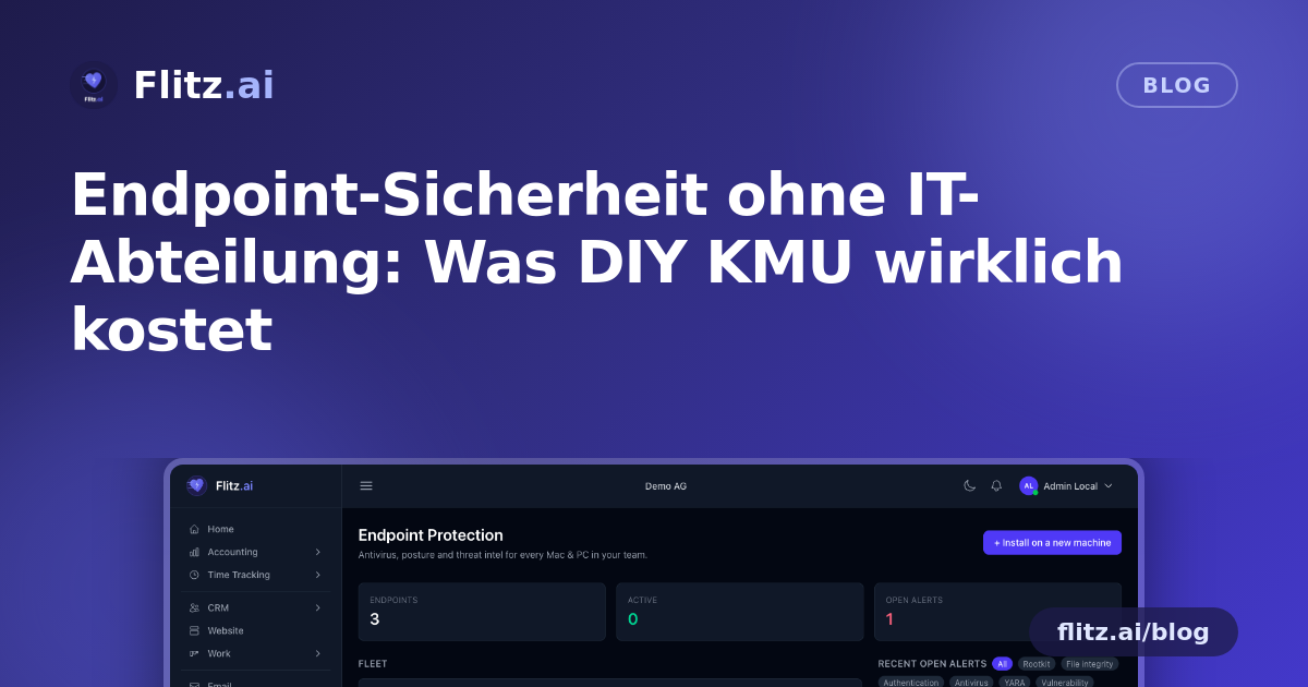 Endpoint-Sicherheit ohne IT-Abteilung: Was DIY KMU wirklich kostet
