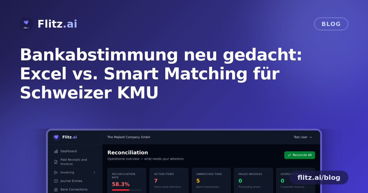 Bankabstimmung neu gedacht: Excel vs. Smart Matching für Schweizer KMU