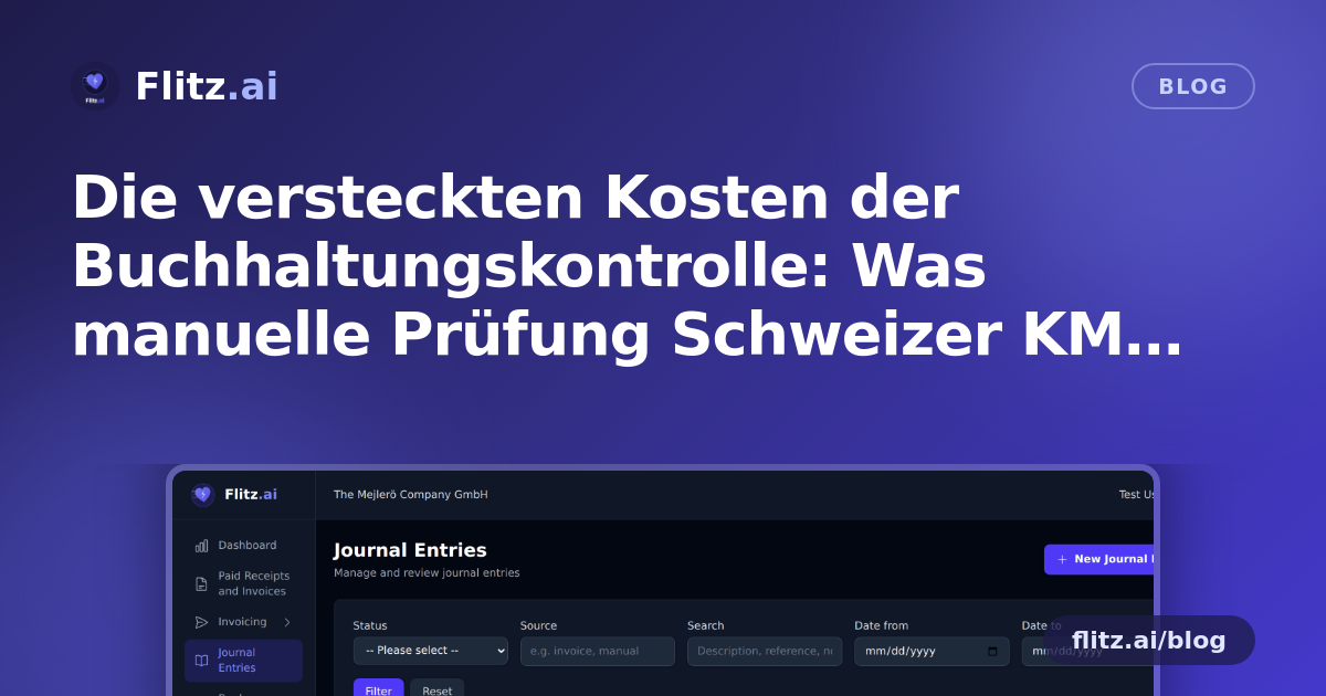 Die versteckten Kosten der Buchhaltungskontrolle: Was manuelle Prüfung Schweizer KMU wirklich kostet