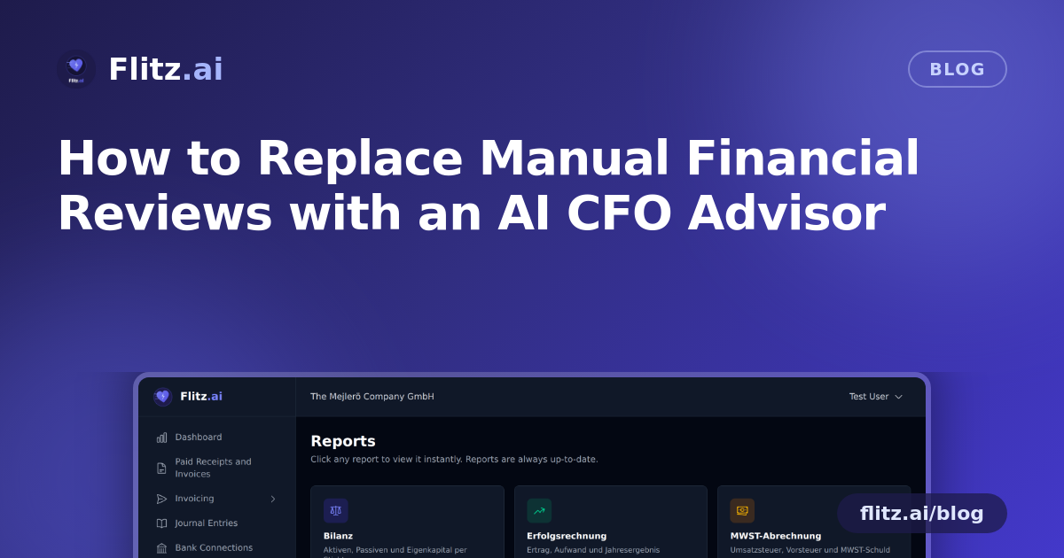 How to Replace Manual Financial Reviews with an AI CFO Advisor