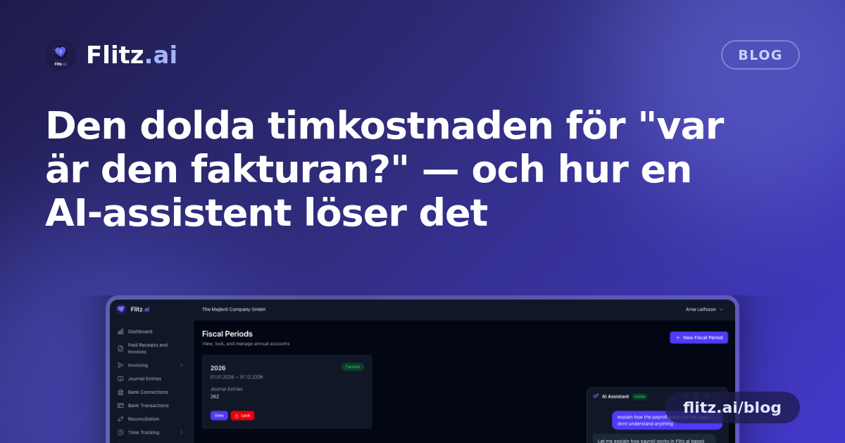 Den dolda timkostnaden för "var är den fakturan?" — och hur en AI-assistent löser det